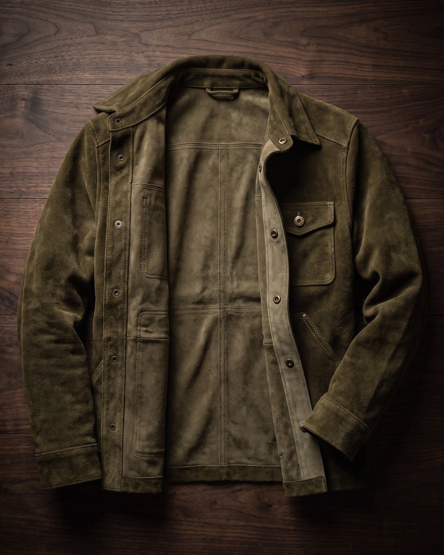 Ettore Suede Overshirt Jacket