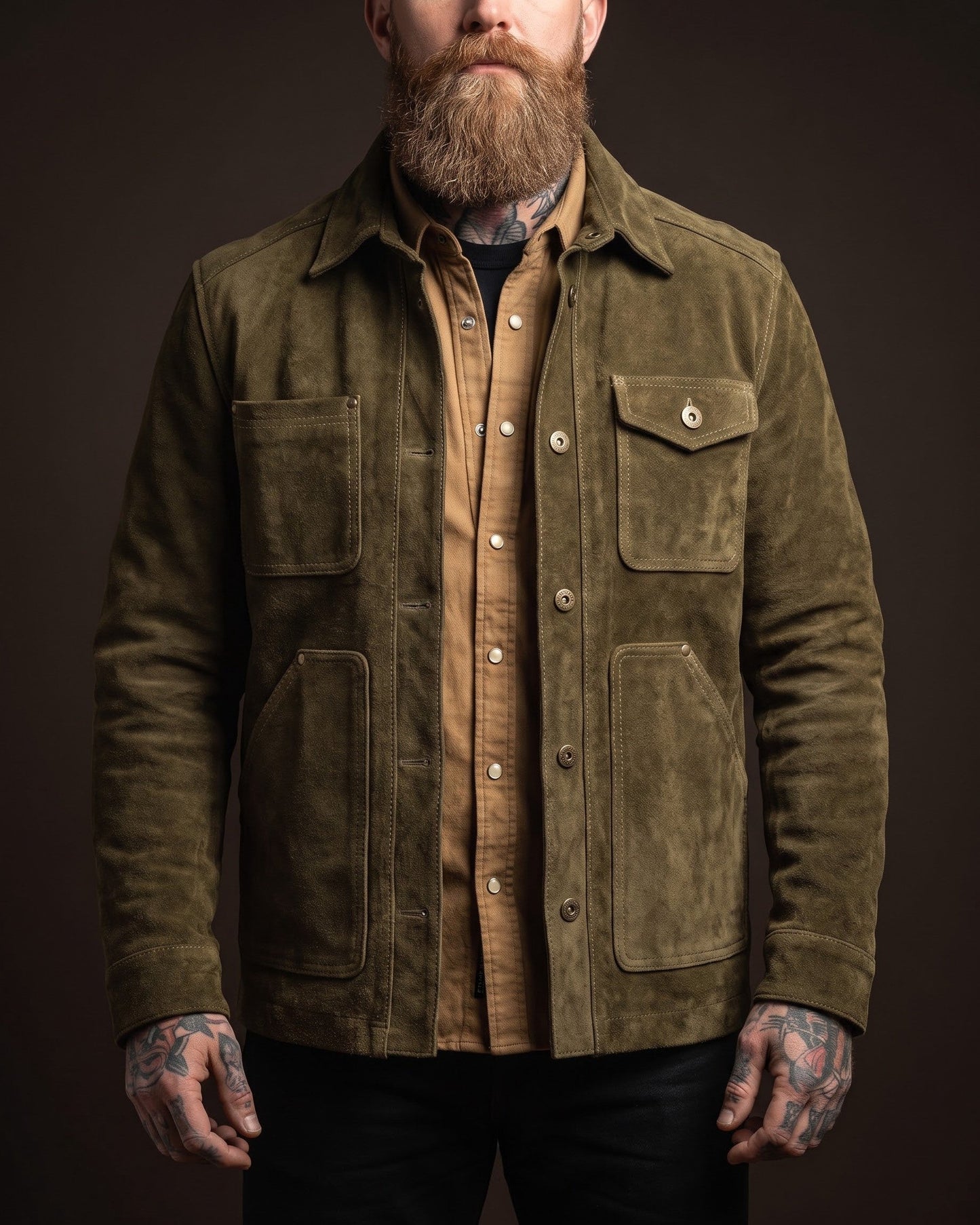 Ettore Suede Overshirt Jacket